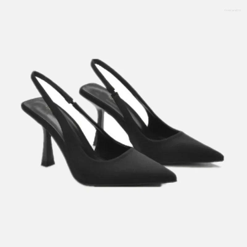 Dress Shoes 2024 Autumn Women's Fashion Pumps Pointed Toe High Heels Shallow Sandals For Women atos Mujer