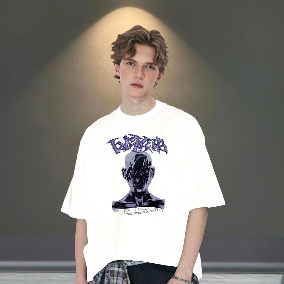 Loose Fit Tshirt for Man Woman Breathable Short Sleeve Street Mens T Shirts Custom Cartoon DIY Customized Tees Shirts