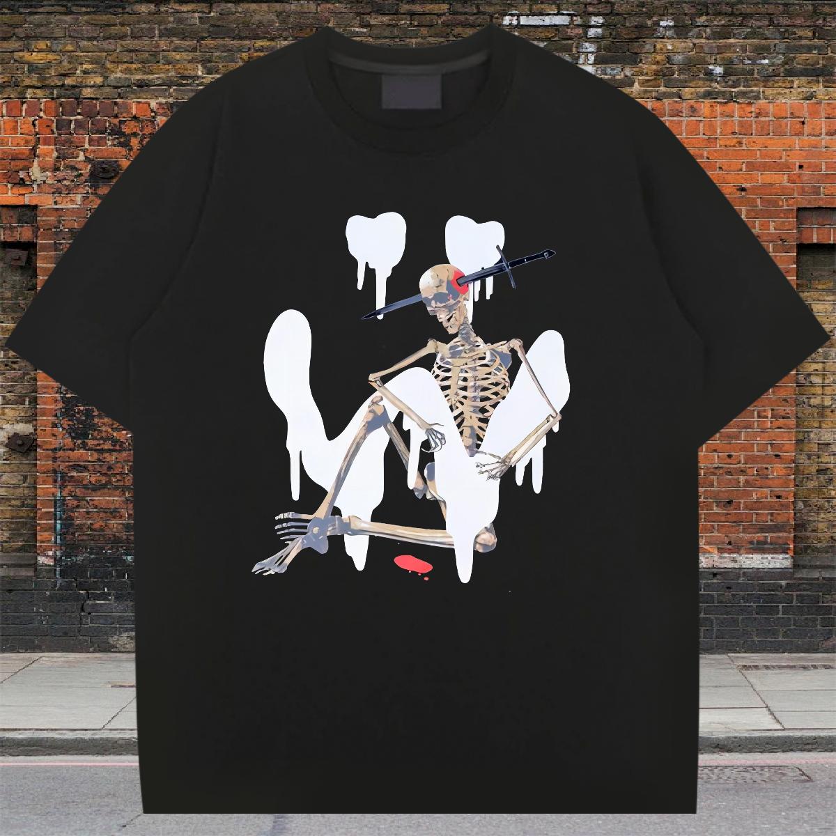 High Quality Men Tops Tees Short sleeve Cotton Soft High Street Hip Hop T-Shirts for Men White Plus Size Fashion Tees Shirts