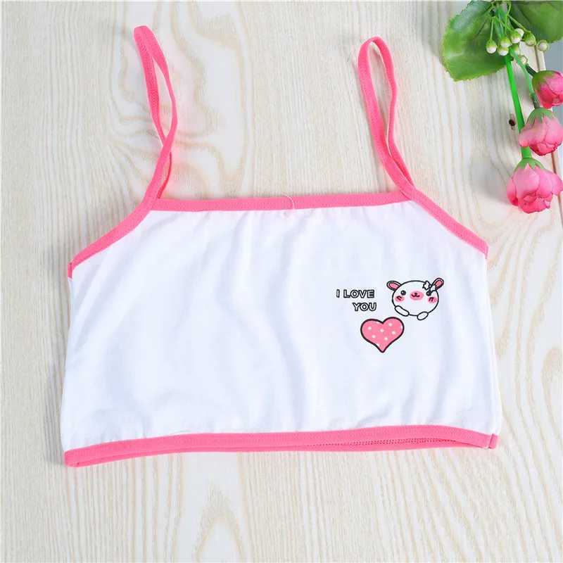 Camisole Camisole 3 pieces of womens thin belt cotton lingerie summer vest style small sling bra 7-14 years of training bra WX5.31