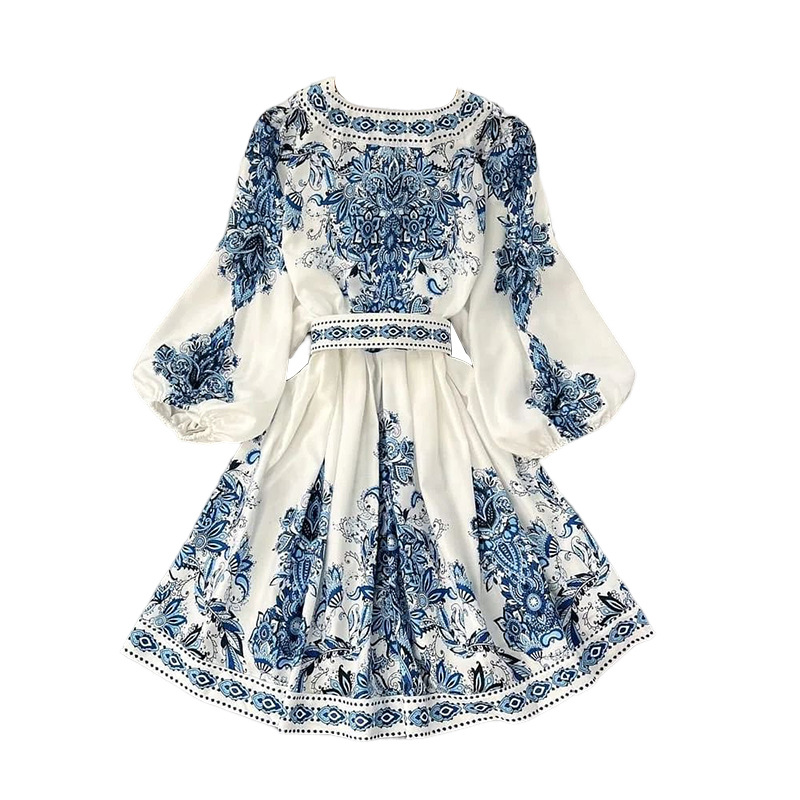 New women dress fashion hot partydress V-neck long-sleeved waist slim whitedress Summer Cotton Shirt Clothing High Quality Clothes dress for woman fam