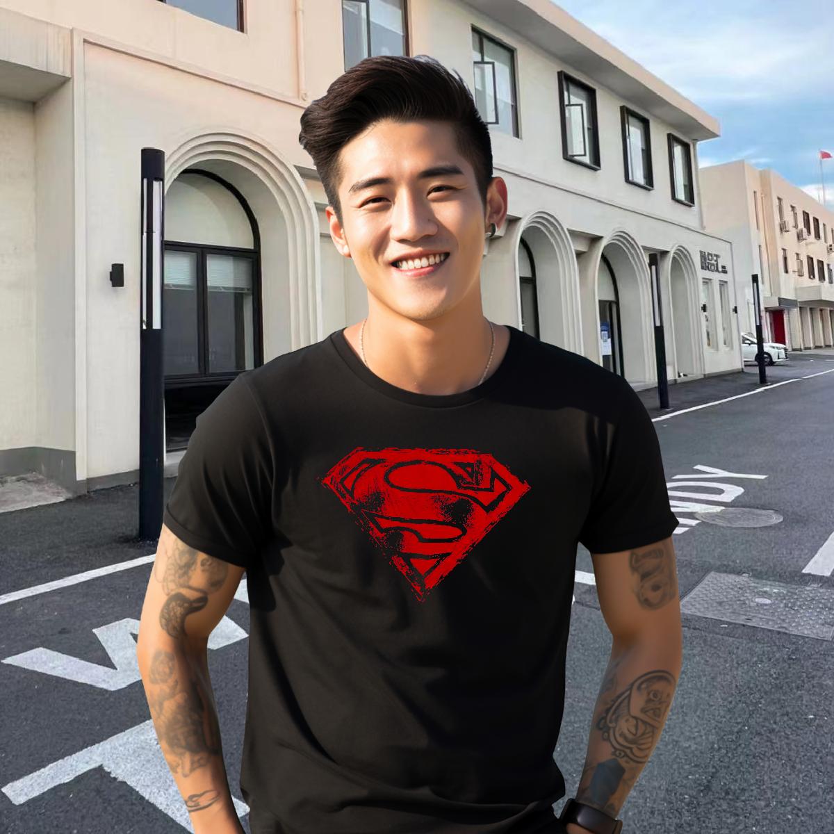 Classic Men T Shirts Round Neck Short Sleeve Anime Printing Street Men Tops Tees White Plus Size Designer Clothes