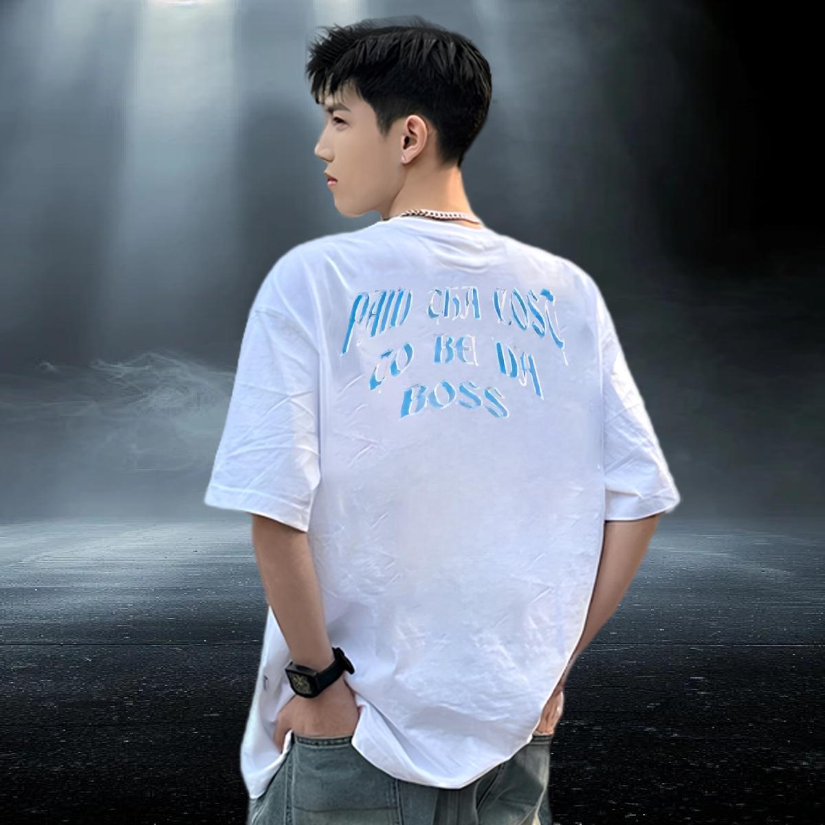 Classic Tshirts Crew Neck Cotton Breathable High Street Hip Hop Mens T Shirts Custom Printed 2024 New Polos