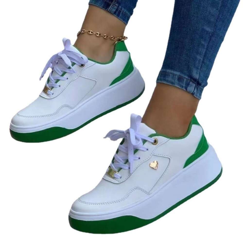 Ddmytiger Ddmytiger Sneakers Womensize PU Leather Casual Sport Ladies Platform Lace Up Vulcanized Shoes Zapatillas Mujer ddmythur