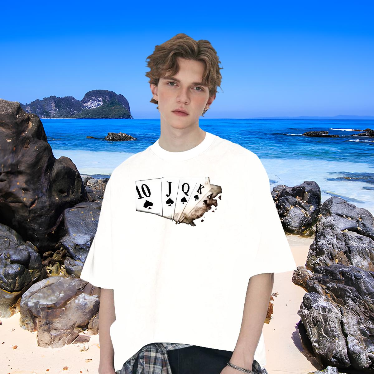 Designer Mens T Shirts Anime Printing Street Breathable Short Sleeve Men Tees Fashion New Black Oversized Tops Shirt