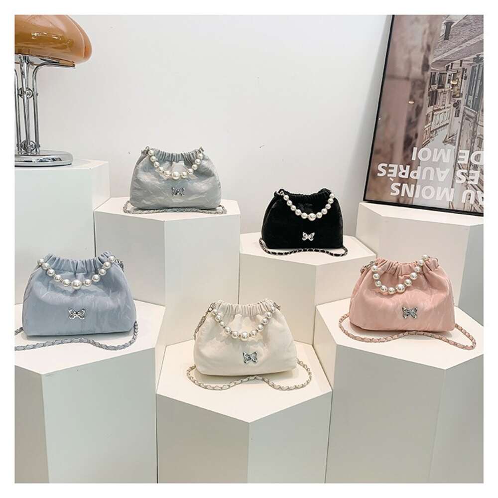 Women Bag Pearl Chain Crossbody Bag Shoulder bag Fashion Stylish Versatile Classic design Natural style Minimalist style Free shipping