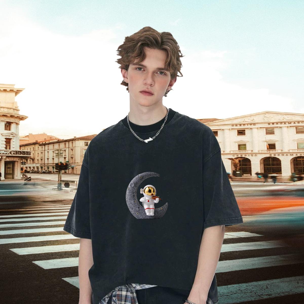 Loose T Shirt For Man Home Outdoor Crew Neck Cotton Breathable Men Tees Wholesale Plus Size Custom Clothes