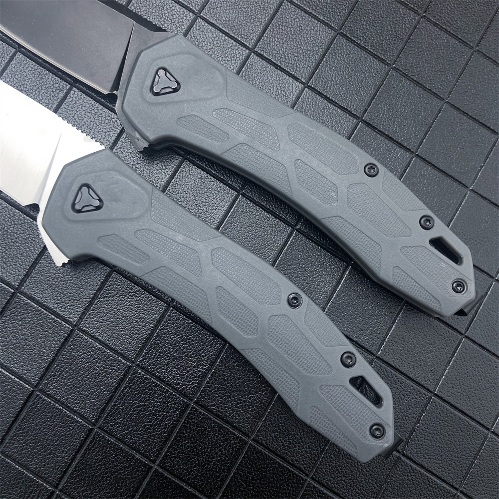 Outdoor KS 2042 KVT Flipper Folding D2 Blade Nylon Wave Fiber Handle Easy To Carry Camping Hunting Hiking Pocket Knife 1660 3655 3800 1776