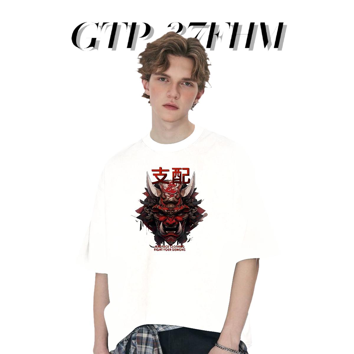 2024 Men T Shirts Oversized Hip Hop Tshirts 180g Cotton Loose Clothings