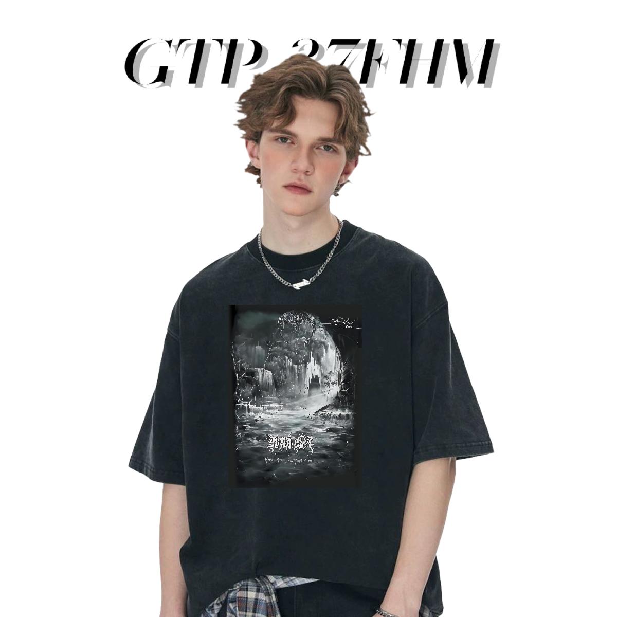 Classic T Shirt For Man DIY Logo Street Casual Men Tshirts Round Neck Short Sleeve Wholesale Tops Tees