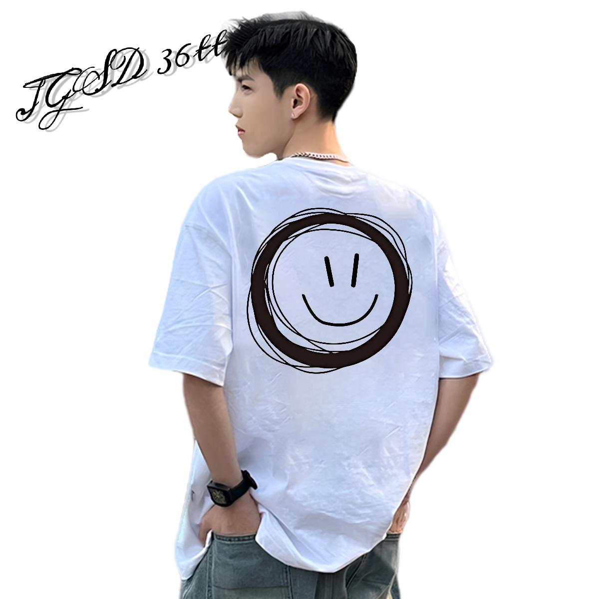 Cool Design T-Shirts for Men Home Outdoor O-Neck Short Sleeve Cotton Tshirts Designer Plus Size Cartoon Clothes