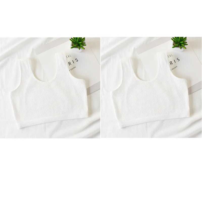 Camisole Camisole 2Pcs/Lot Girls Training BraTeenage Underwear Vest Adolescente Underwear Puberty Clothing 8-14Year WX5.31