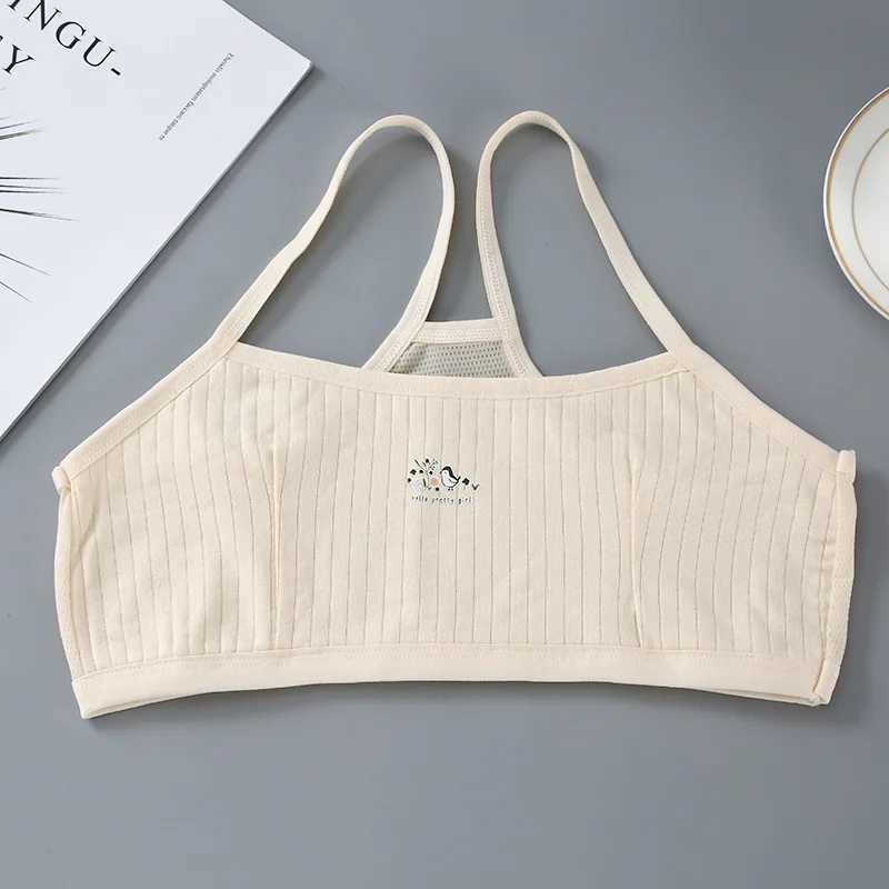 Camisole Camisole Teenage Girl Breathable Teenager Brassiere Cotton Girls Bra Soft Teen Bra Lingerie Underwear 7-14T Girls Underwear WX5.31