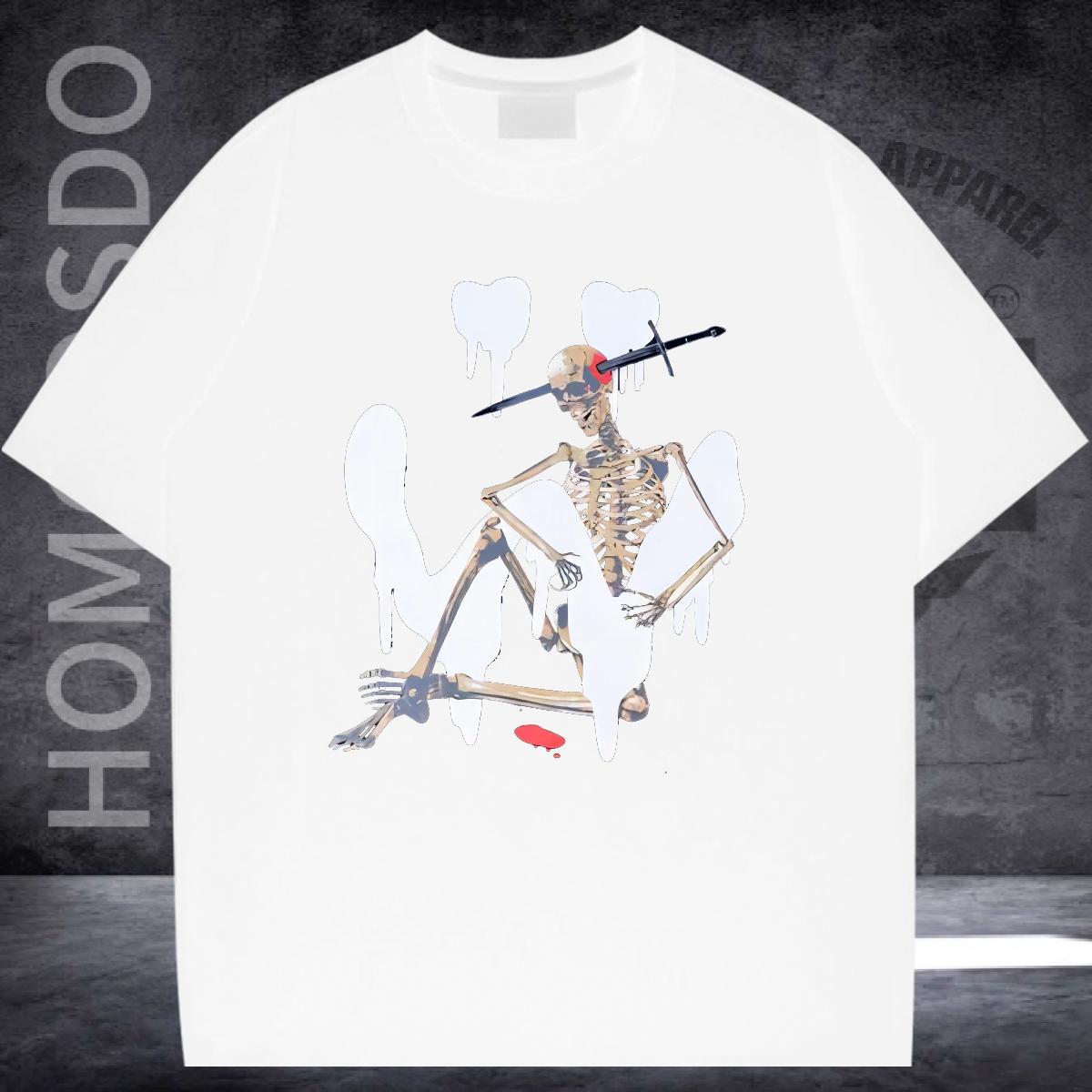 New Designer Man T Shirts DIY Logo Casual Daily Wear Couples T Shirts Cotton Breathable Loose Fit Tees