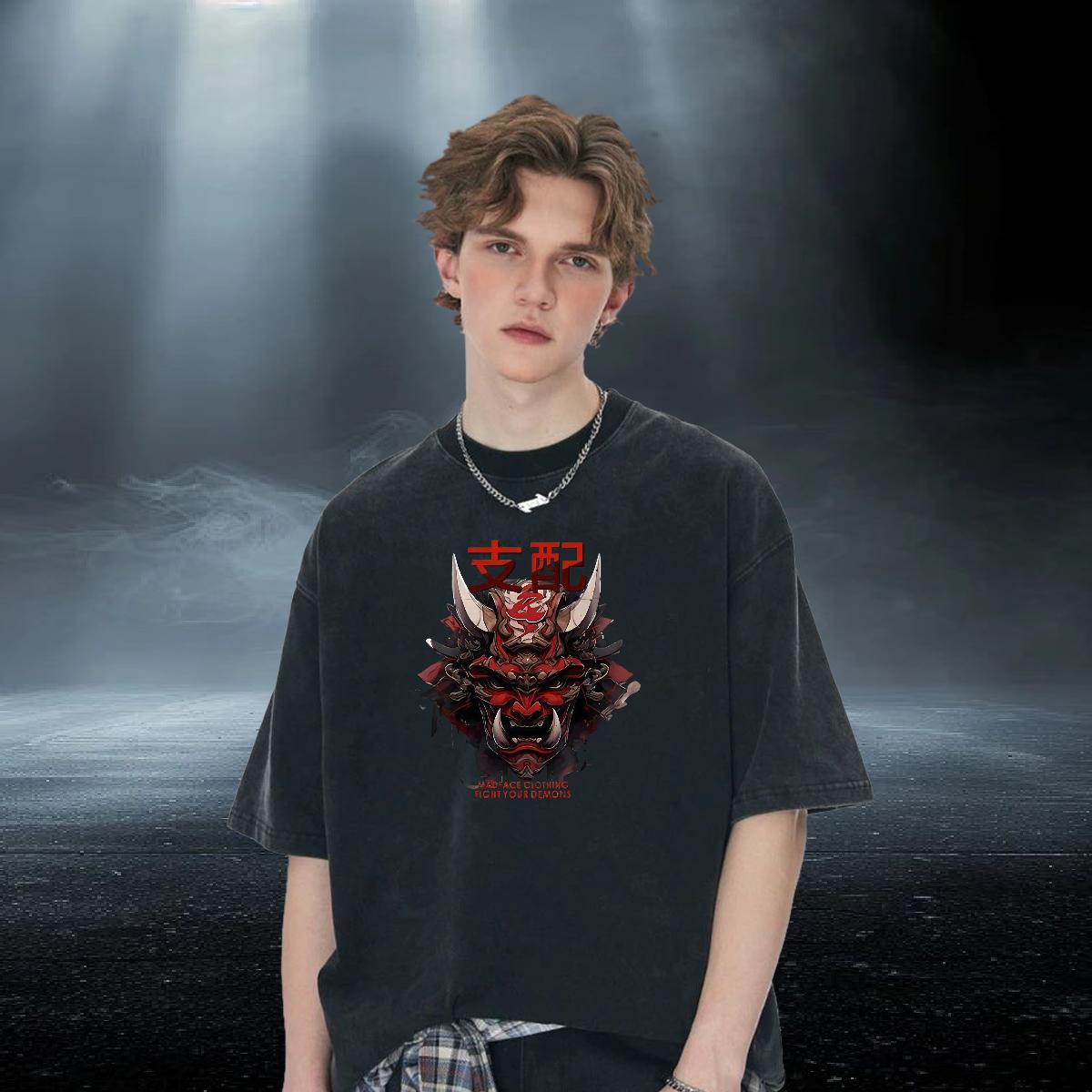 5A Men Tops Tees Breathable Crew Neck Anime Printing Street T-Shirts for Men Black White Designer Tee Shirt