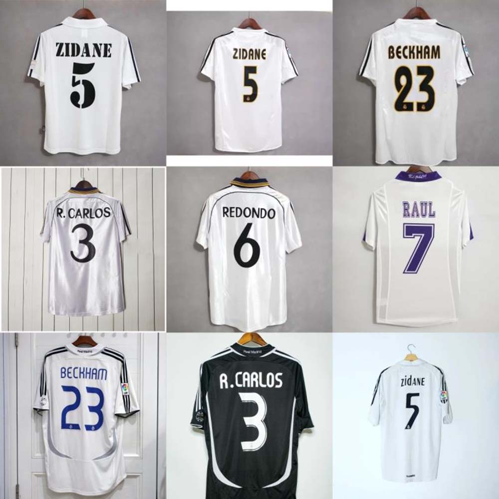 REAL 98 99 RAUL Mens MADRIDS Retro Soccer Jerseys RonAldO ALONSO SEEDORF ZIDANE CANNAVARO R.CARLOS KAKA' SERGIO RAMOS Home Away Goalkeeper Classic Football Shirt
