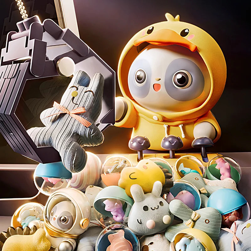 Doll Machine Coin Operated Play Game Mini Claw Catch Toy Machines Dolls Maquina dulces Children Interactive Toys Birthday Gifts 240524