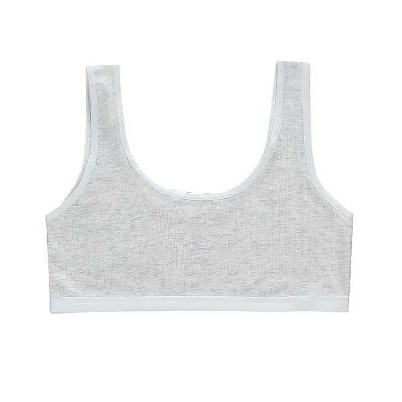 Camisole Camisole Girls Bra Tube Tops Cotton Teenager Underwear Summer Lingerie Training Sport s Brassiere Bra 8-14Years WX5.31