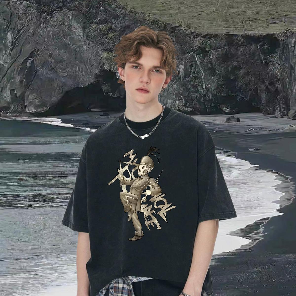 Wholesale T-Shirts Asian Size Summer Casual Tshirts Round Neck Short Sleeve Cool Design Clothes