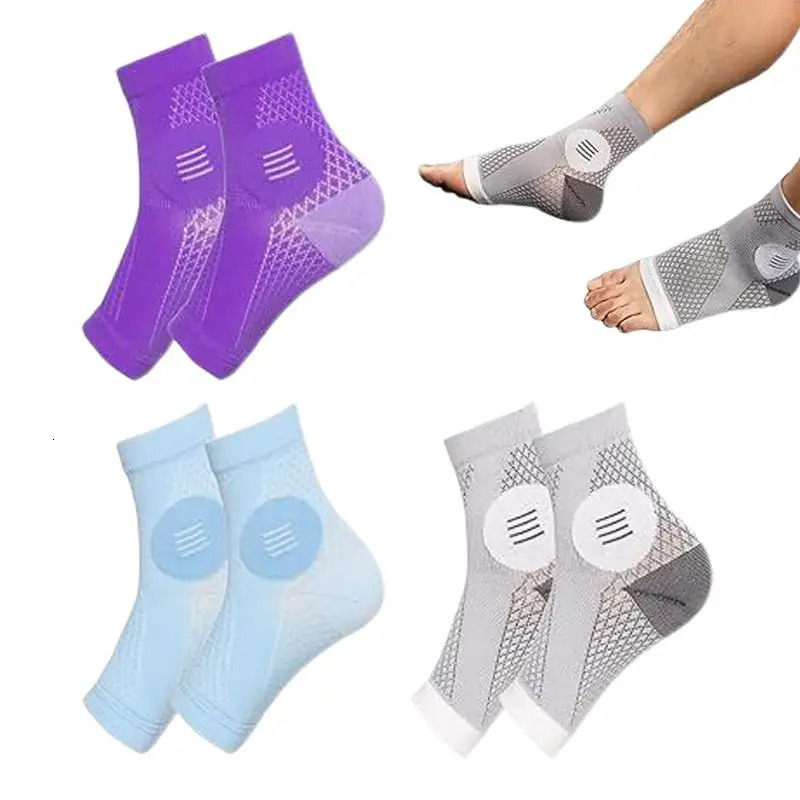 Foot Neuropathy Socks 3Pairs Toeless Support Socks Breathable Thin Sport Socks Comfortable Ankle Socks For Nerve Damage Ankle 240603