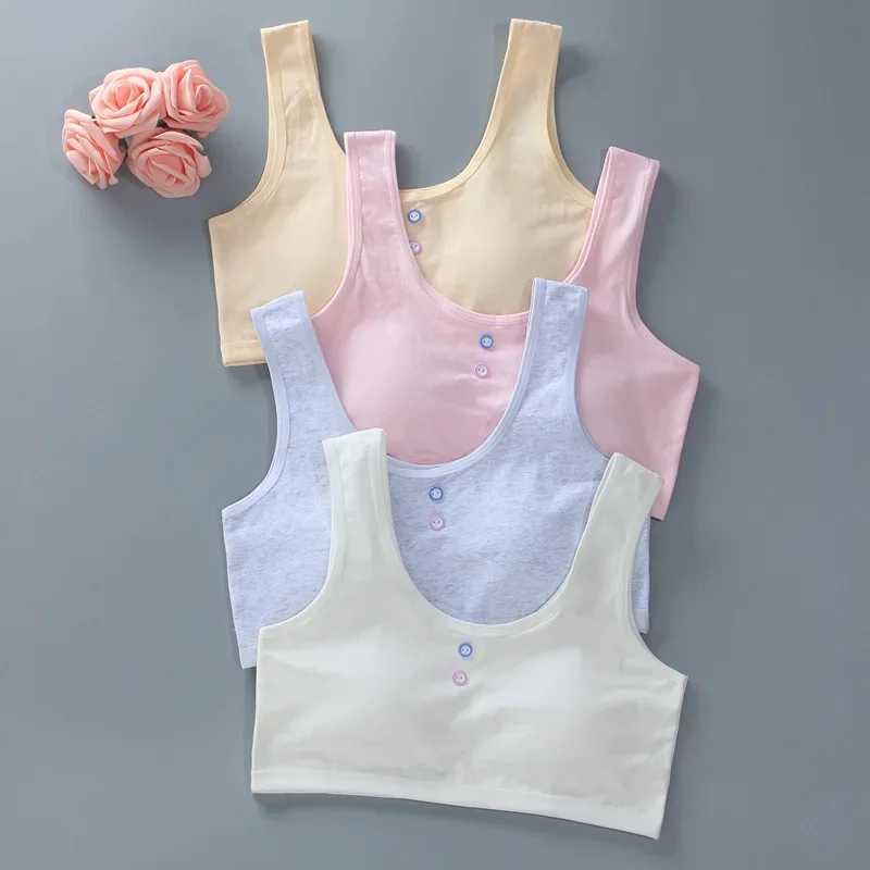 Camisole Camisole Girls Bra Teen Tank Top 50-70kg Strong Girls Suitable for Pure Cotton Enlarged Size 12-18Y Sports Bra Teenage Girls Clothing WX5.31