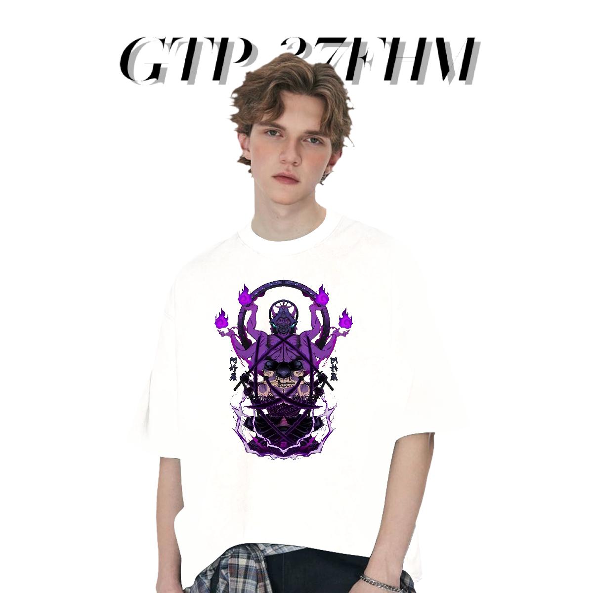 Designer T Shirts Men DIY Anime Sport Men Tees Cotton Breathable Short Sleeve Cool Tops