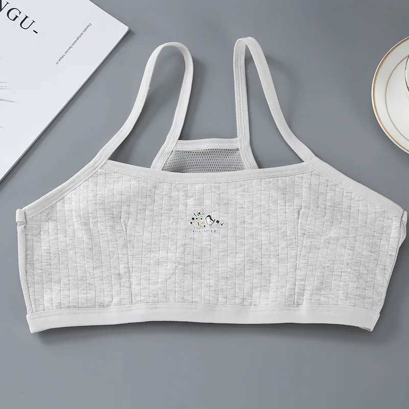 Camisole Camisole Teenage Girl Breathable Teenager Brassiere Cotton Girls Bra Soft Teen Bra Lingerie Underwear 7-14T Girls Underwear WX5.31