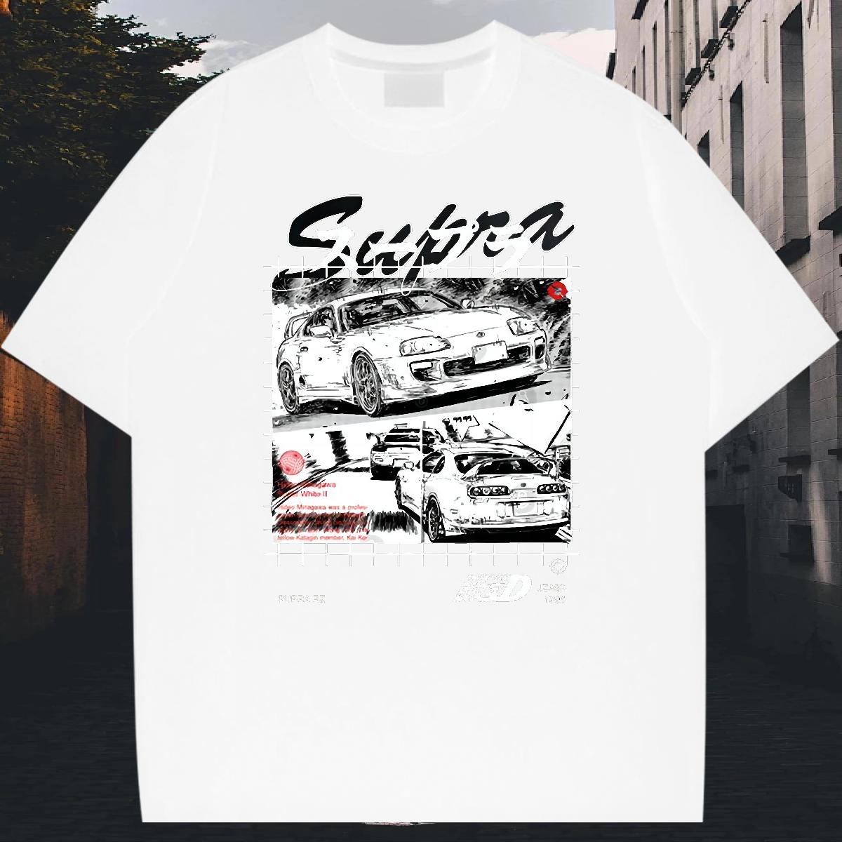 Classic Casual Mens T Shirts Custom Anime Mens Tshirts Casual Beach Round Neck Short Sleeve Cool Tops Shirt