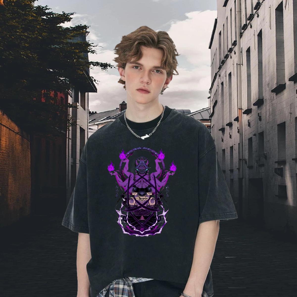 Wholesale Tshirt for Man Woman Crew Neck Cotton Breathable Street wear Hip Hop Mens T Shirts Cartoon Print Fashion Design Wear