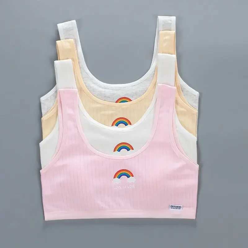 Camisole Womens Tanks Camis s Teens Girls Sports Underwear Set Wide Strap Training Bra and Hipster Panties 8 to 14 years WX5.31