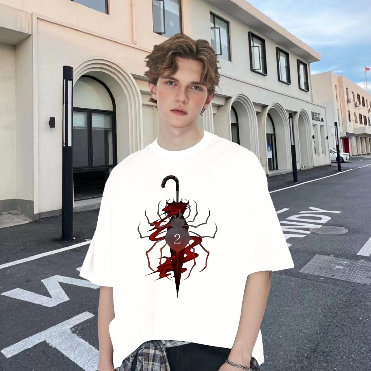 Soft Men Tshirts Breathable Short Sleeve Daily Wear T-Shirts for Men Cartoon Printing S-3XL Fashion New Tops