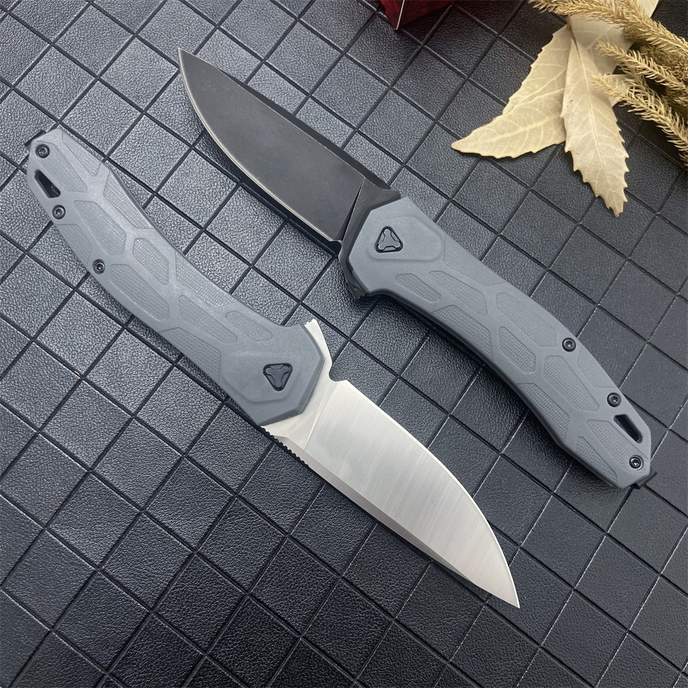 Outdoor KS 2042 KVT Flipper Folding D2 Blade Nylon Wave Fiber Handle Easy To Carry Camping Hunting Hiking Pocket Knife 1660 3655 3800 1776