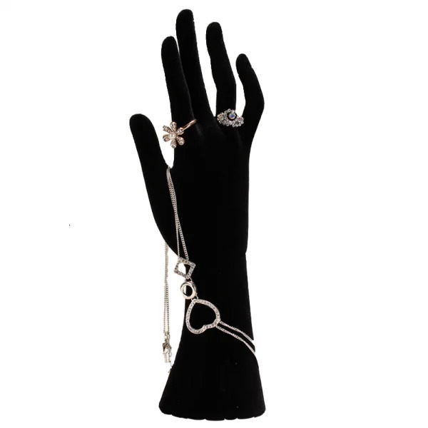 Jelwery Lightweight Display Ring Bracelet Display Mannequin Hand EarShowing Resin Stand Organizer Holder Desktop Showcase Decor 240531
