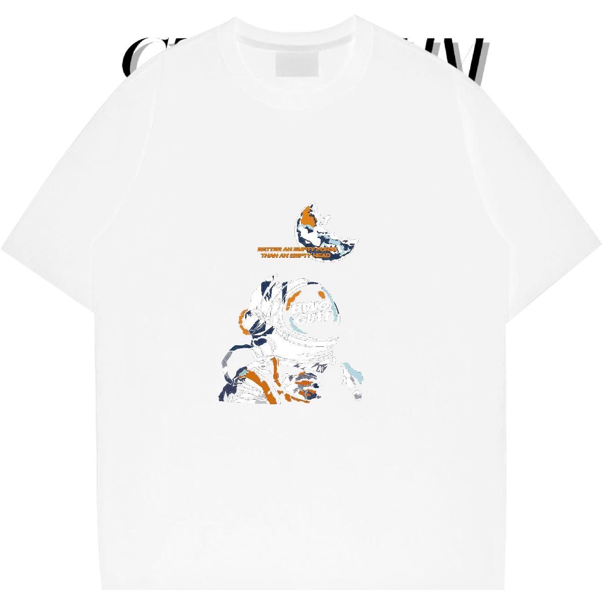 Classic Casual T shirt DIY Printed Men Tops Tees Street wear Hip Hop Breathable Crew Neck Wholesale Top Tees