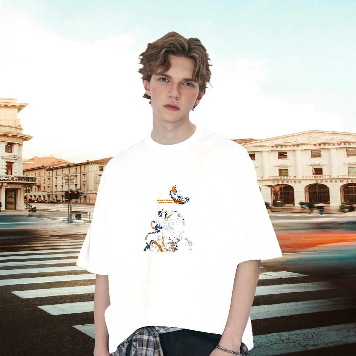 Classic T-Shirts for Men Beach Cotton Breathable Soft Couples T Shirts Designer Cartoon Printing S-3XL Tops Shirt