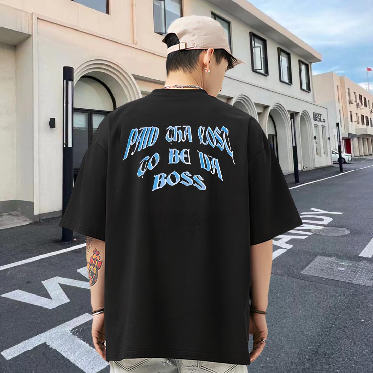 Customized Man T Shirts Custom Print Plus Size Sports Casual Couples T Shirts 180g Cotton Classic Tops Shirt