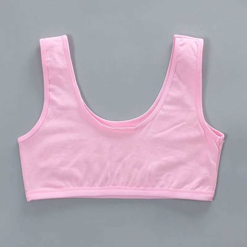 Camisole Camisole 2 pieces/batch training bras vests cotton spandex big girl sports and youth underwear 9-14 years WX5.31