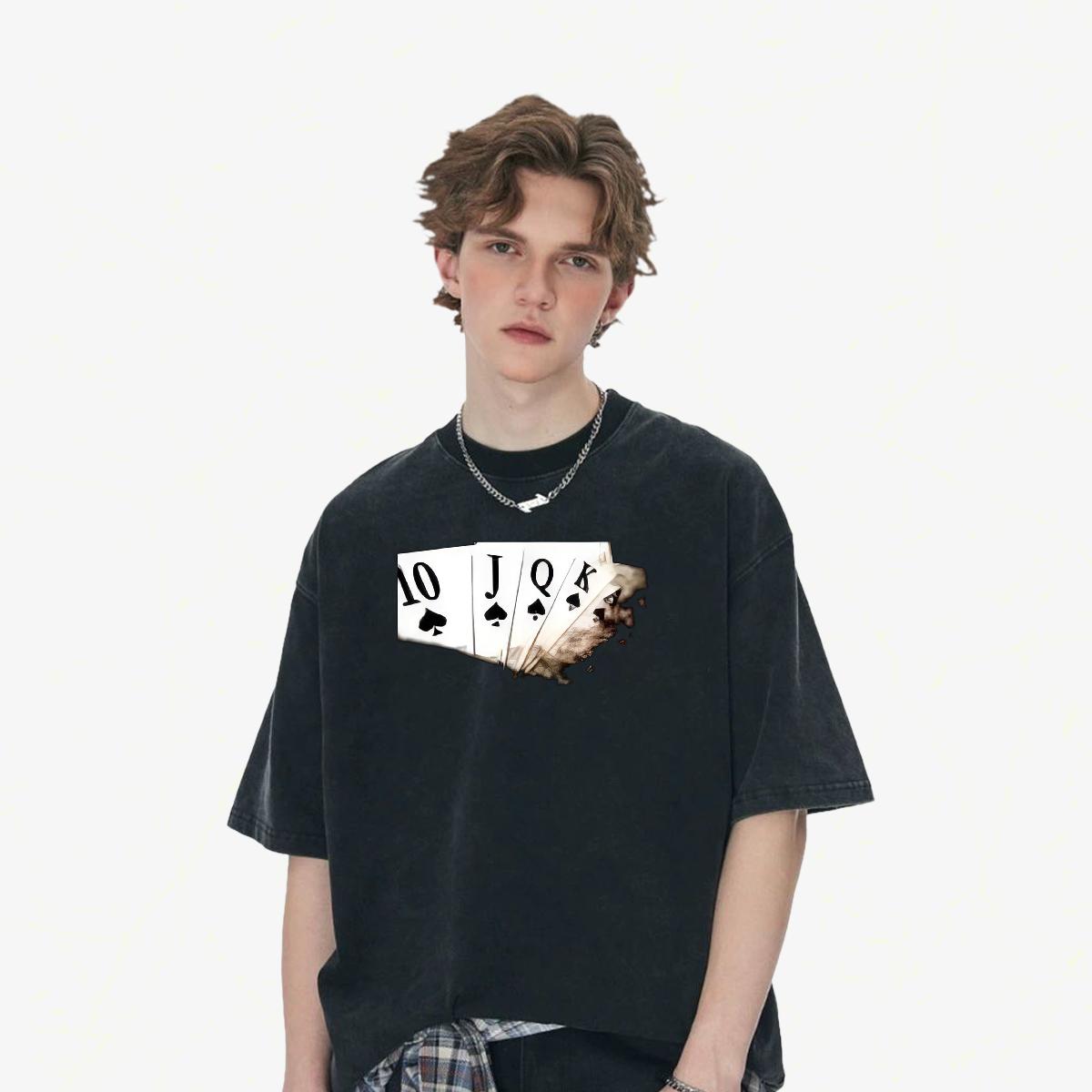 Designer Fashion Men T Shirts Floral Print Men Tees Daily Outfit Breathable Crew Neck Cotton Soft Wear