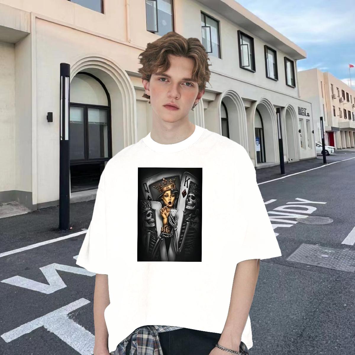 Cool Tshirts Breathable Short Sleeve Street Casual T shirt Black Oversized Classic Wear