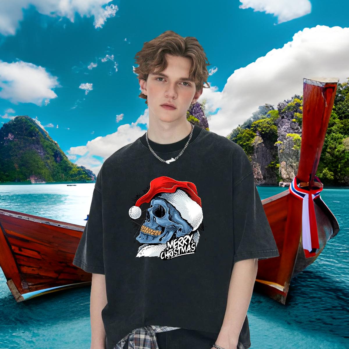 Cool T Shirts Men Casual Beach Cotton O Neck Short Sleeves Men Clothes T-Shirt New Arrival Cartoon Printing S-3XL Tees Shirts