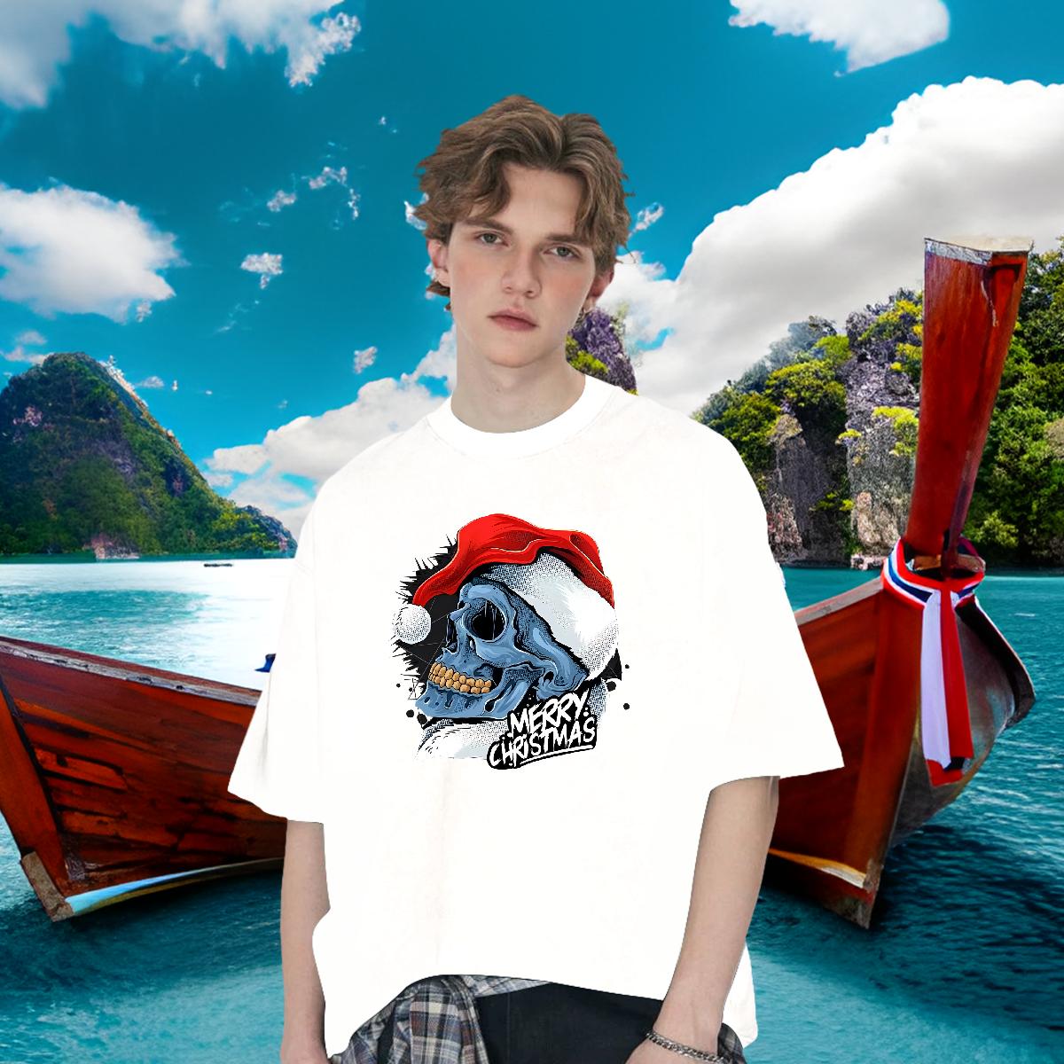 Cool T Shirts Men Casual Beach Cotton O Neck Short Sleeves Men Clothes T-Shirt New Arrival Cartoon Printing S-3XL Tees Shirts