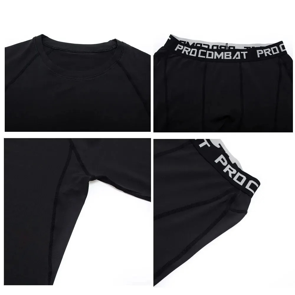 Men Compression Workout Set 3 PCS Workout Clothes Outfit Fitness Apparel Gym Outdoor Running Clothes for Gym 240524