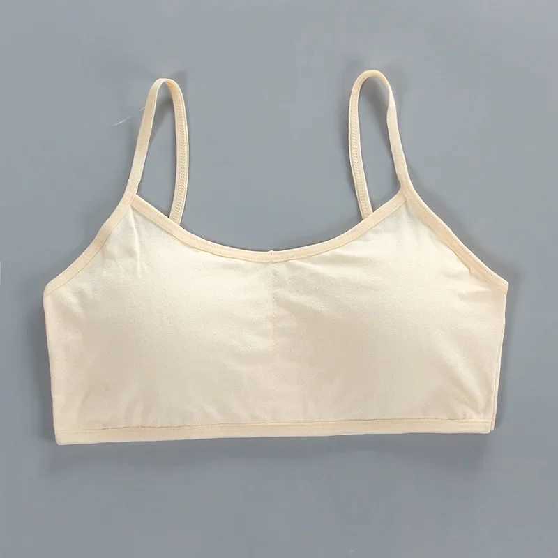 Camisole 3 pieces of teenage girls cotton tube top lace lingerie wireless solid color bra sports training tank WX5.31THU0