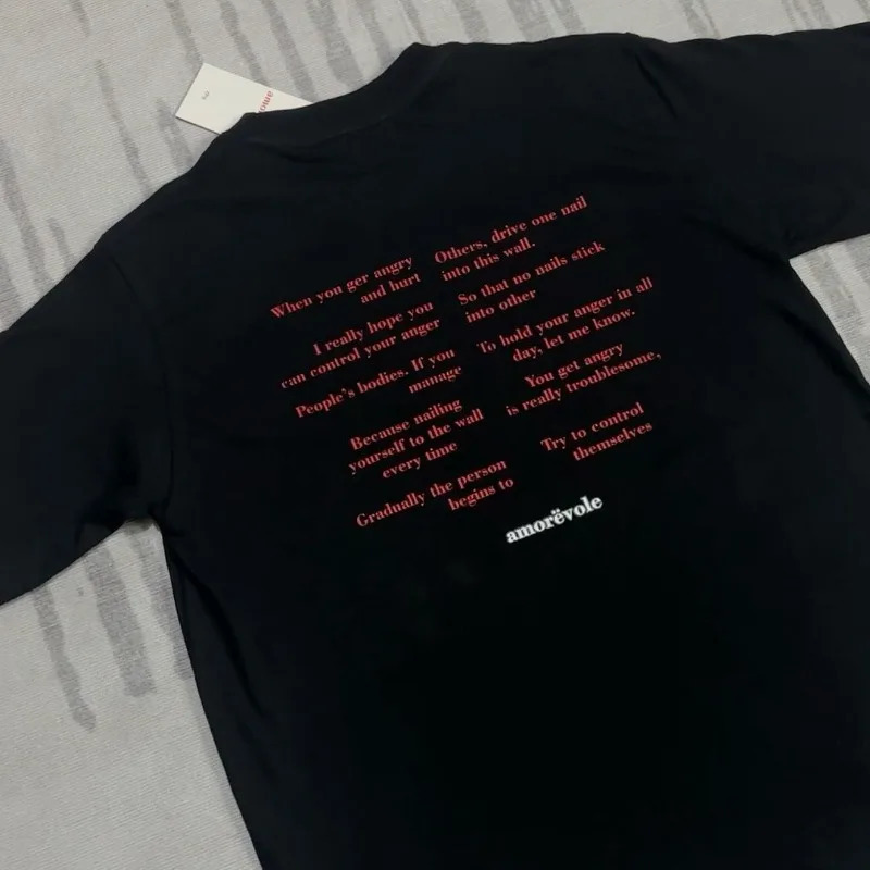 American fashion hip hop letter pattern printed T-shirt women Y2k short sleeve top loose street Harajuku oversized T-shirt 240529