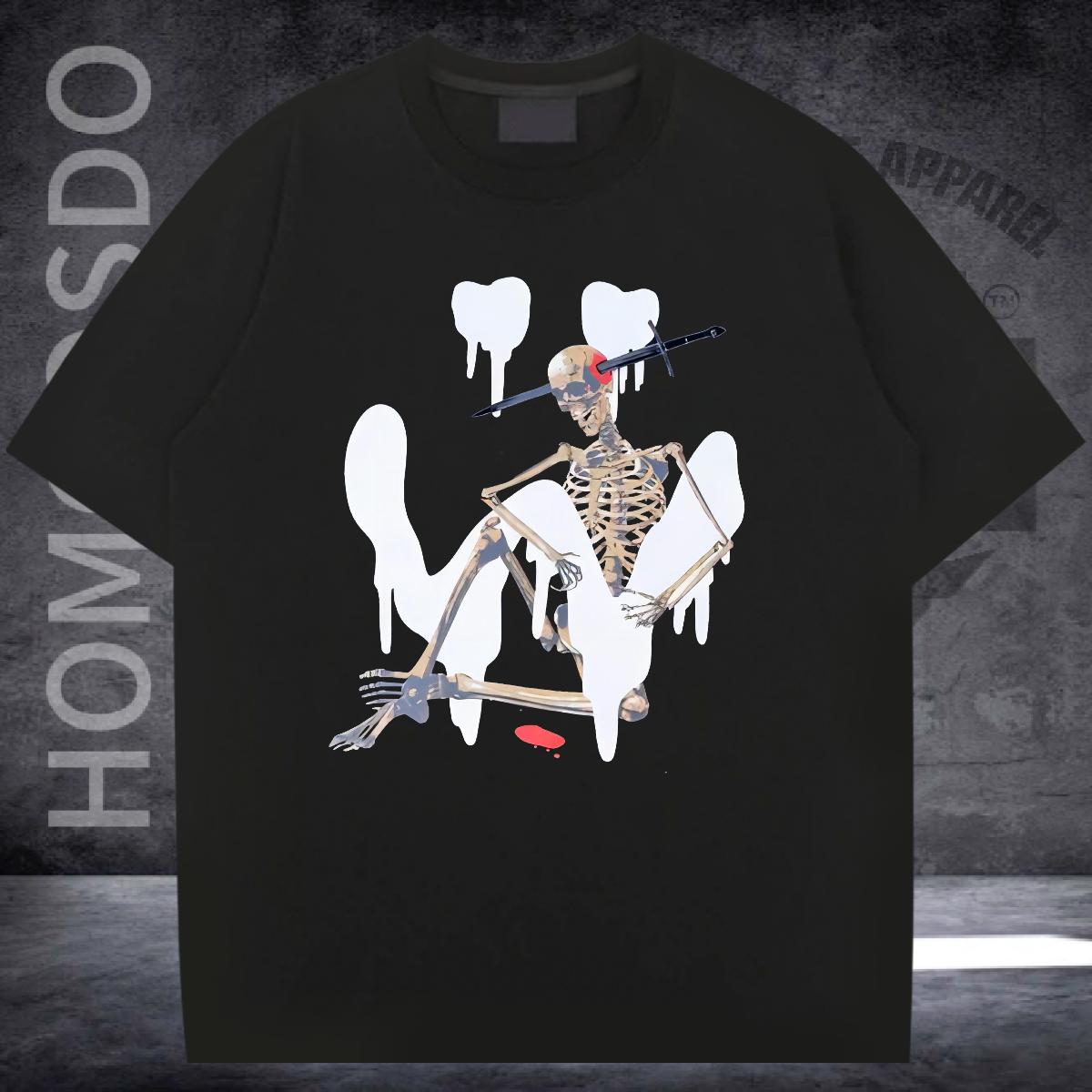 New Designer Man T Shirts DIY Logo Casual Daily Wear Couples T Shirts Cotton Breathable Loose Fit Tees