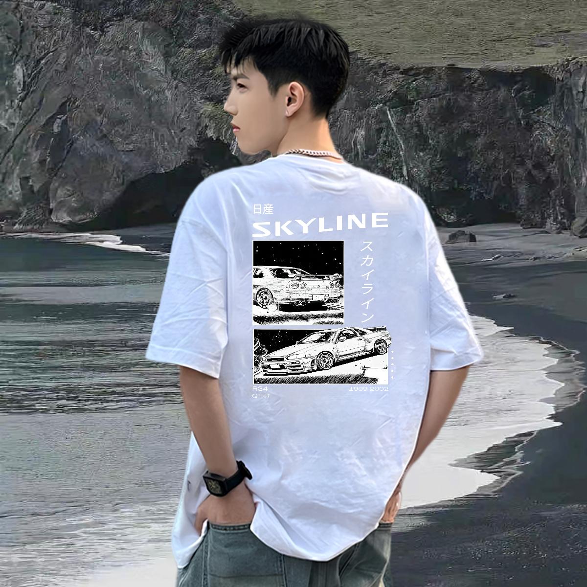 Wholesale T-Shirts for Men Sport Breathable Crew Neck Cotton Men Tees Fashion Design Skull Wear