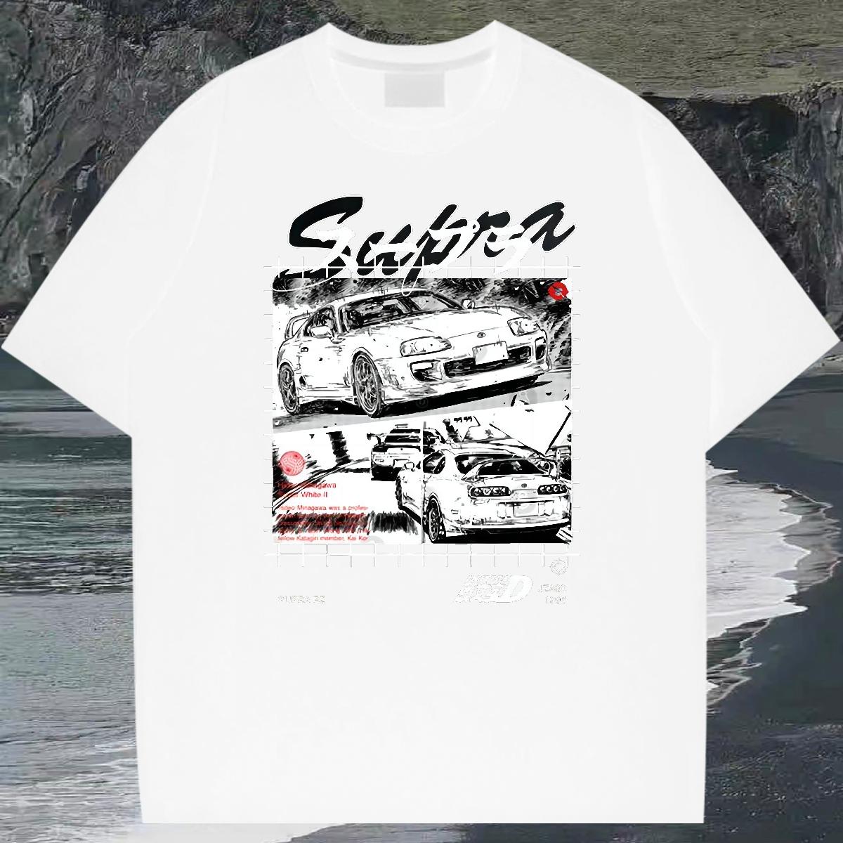 Wholesale T Shirts Men Anime Printing Street 180g Cotton Men Tshirts Designer White Plus Size Top Tees