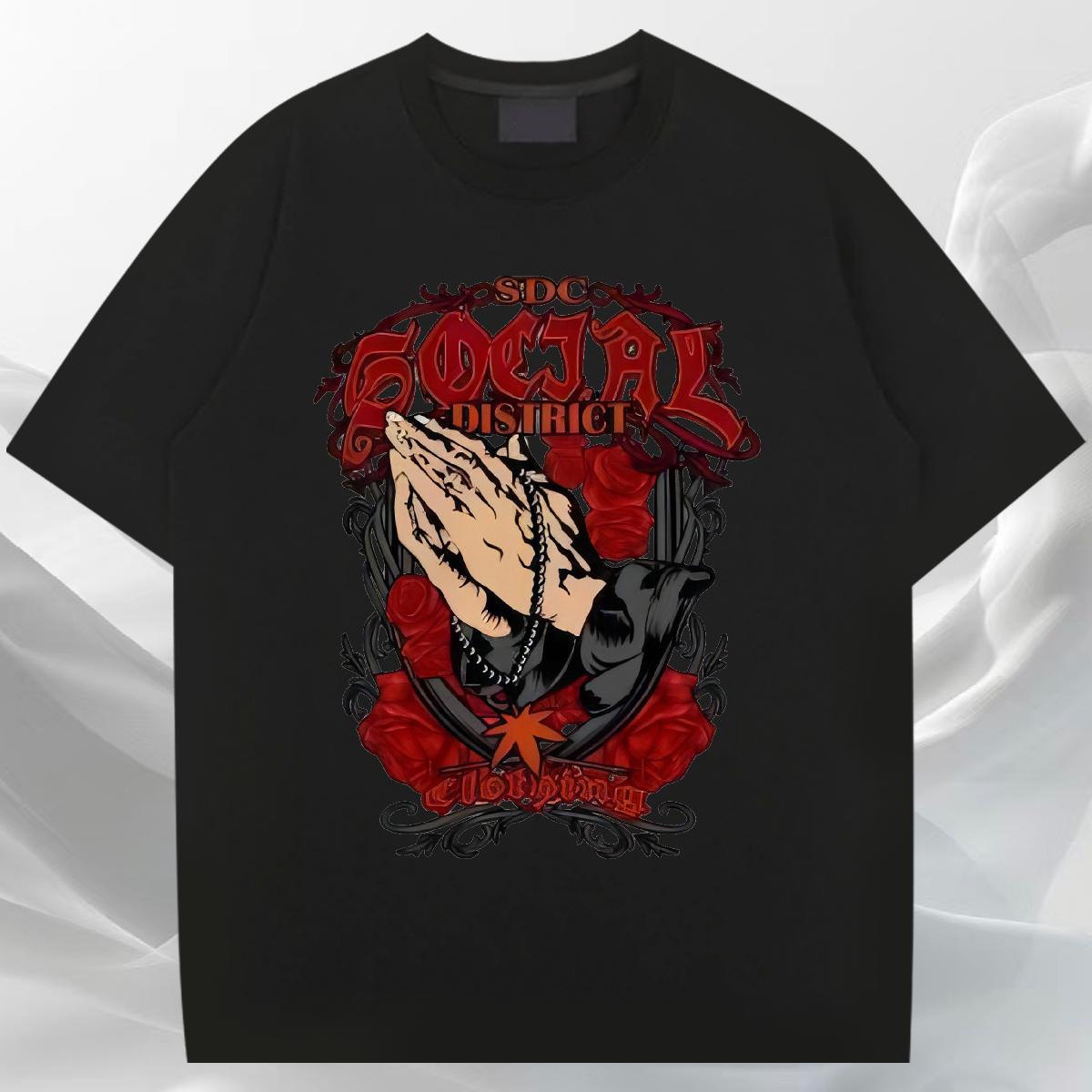 2024 DIY T-Shirts Asian Size Home Outdoor Tshirt for Man Woman Crew Neck Cotton Wholesale Tees Shirts