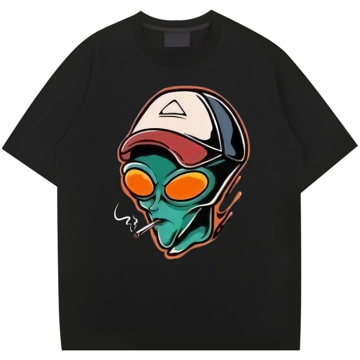 2024 Designer T-Shirts for Men Breathable Crew Neck Anime Printing Street Men Tops Tees Custom Print Oversized Loose Fit Polos