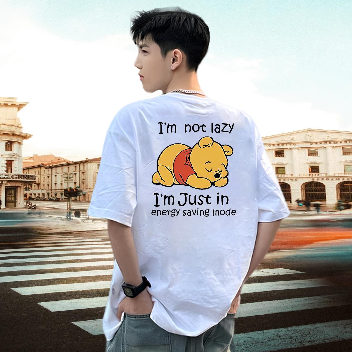 Custom T-Shirts Asian Size Beach Men Tees Breathable Crew Neck Cotton Brand Top Tees